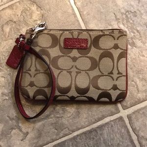 Coach’s Tan and Red Wrislet